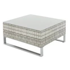 Treviso Garden Sofa Set Grey Rattan Coffee Table Ottoman -XS-Stock XS7056 1600 7