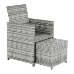 Azuma Grey Rattan Garden Cube Set Table Chairs Stools Monza -XS-Stock XS7058 1600 10