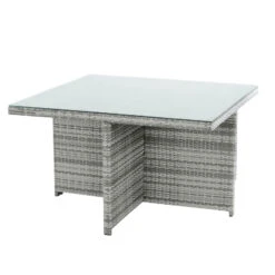 Azuma Grey Rattan Garden Cube Set Table Chairs Stools Monza -XS-Stock XS7058 1600 3