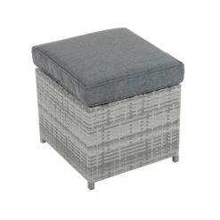Azuma Grey Rattan Garden Cube Set Table Chairs Stools Monza -XS-Stock XS7058 1600 4