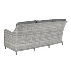 Barletta Garden Dining Set 3 Seater Sofa Grey Rattan Armchairs -XS-Stock XS7064 1600 15