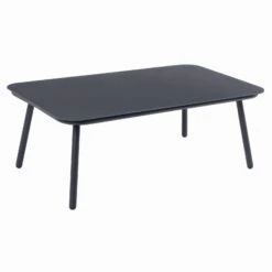 Teramo Garden Sofa Set Black Metal String Seats Glass Table -XS-Stock XS7068 1600 11