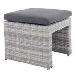 Azuma Varenna Garden Sofa Set Grey Rattan Coffee Table Stools -XS-Stock XS7074 1600 6