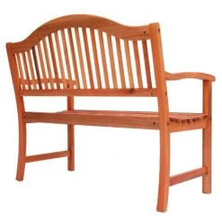 Azuma Wooden Bench 2 Seat Garden Hardwood Furniture -XS-Stock XS7094 1600 4