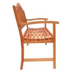 Azuma Wooden Bench 3 Seat Garden Hardwood Furniture -XS-Stock XS7095 1600 2