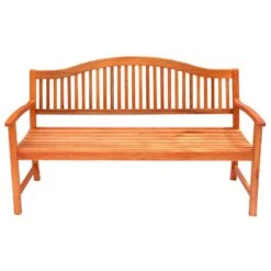 Azuma Wooden Bench 3 Seat Garden Hardwood Furniture -XS-Stock XS7095 1600 3