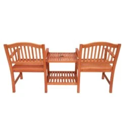 Azuma Solid Wood Love Seat Garden Companion Set Table -XS-Stock XS7096 1600 3