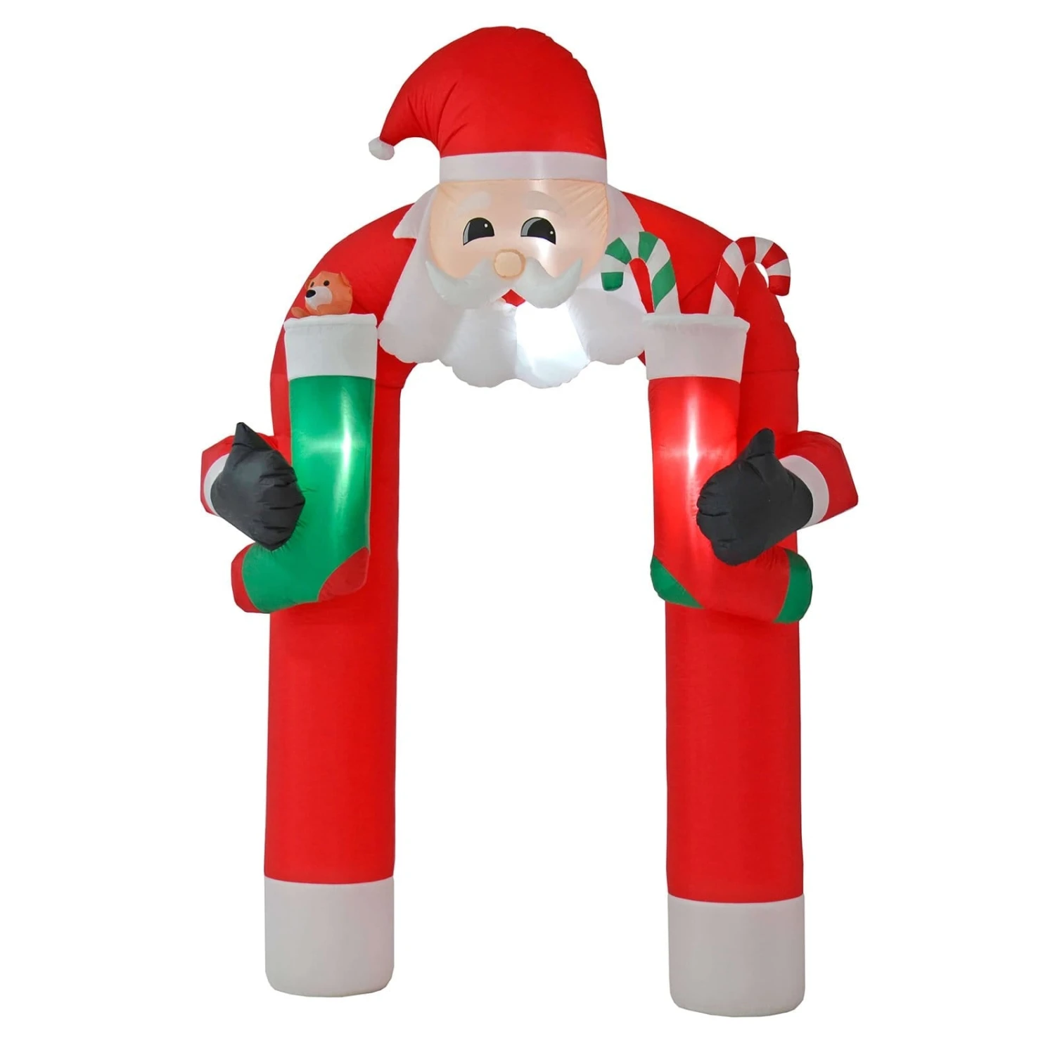 11ft Giant Inflatable Santa Arch Christmas Decoration With LED 1 11ft Giant Inflatable Santa Arch Christmas Decoration With LED