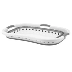 Collapsible Laundry Basket Space Saver Curved Side 37L -XS-Stock XS7226 1600 1 opt