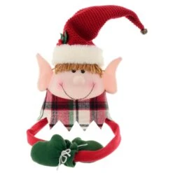 Novelty Christmas Tree Hugger Topper Bendy Arms Elf Santa Snowman -XS-Stock XS7240 1 opt