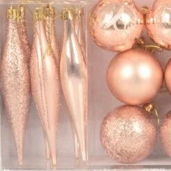 45pc Metallic Christmas Tree Decoration Set Mixed Baubles -XS-Stock XS7256 2 opt