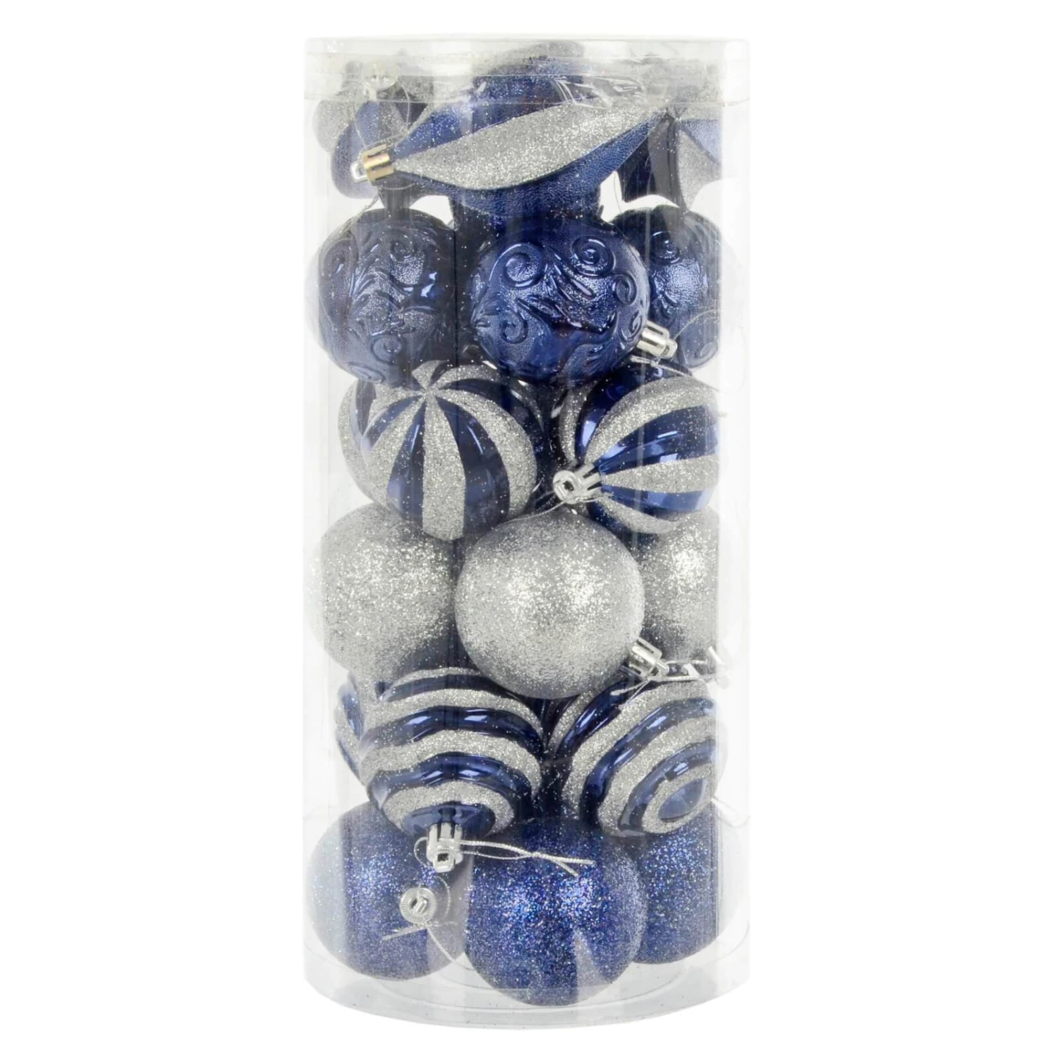 25pc Mixed Christmas Tree Baubles Set Decorations 6cm 6 25pc Mixed Christmas Tree Baubles Set Decorations 6cm - Image 6