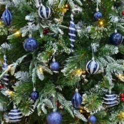 72pc Christmas Tree Baubles Set Mixed Design Decorations -XS-Stock XS7260 2 opt