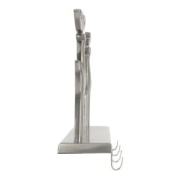 Silver Merry Christmas Stocking Hanger 4 Hooks Reindeer Decoration -XS-Stock XS7264 3 opt