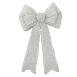 Light Up Christmas Door Bow Decoration Glitter 60cm 8 Light Up Christmas Door Bow Decoration Glitter 60cm -XS-Stock XS7276 1 opt