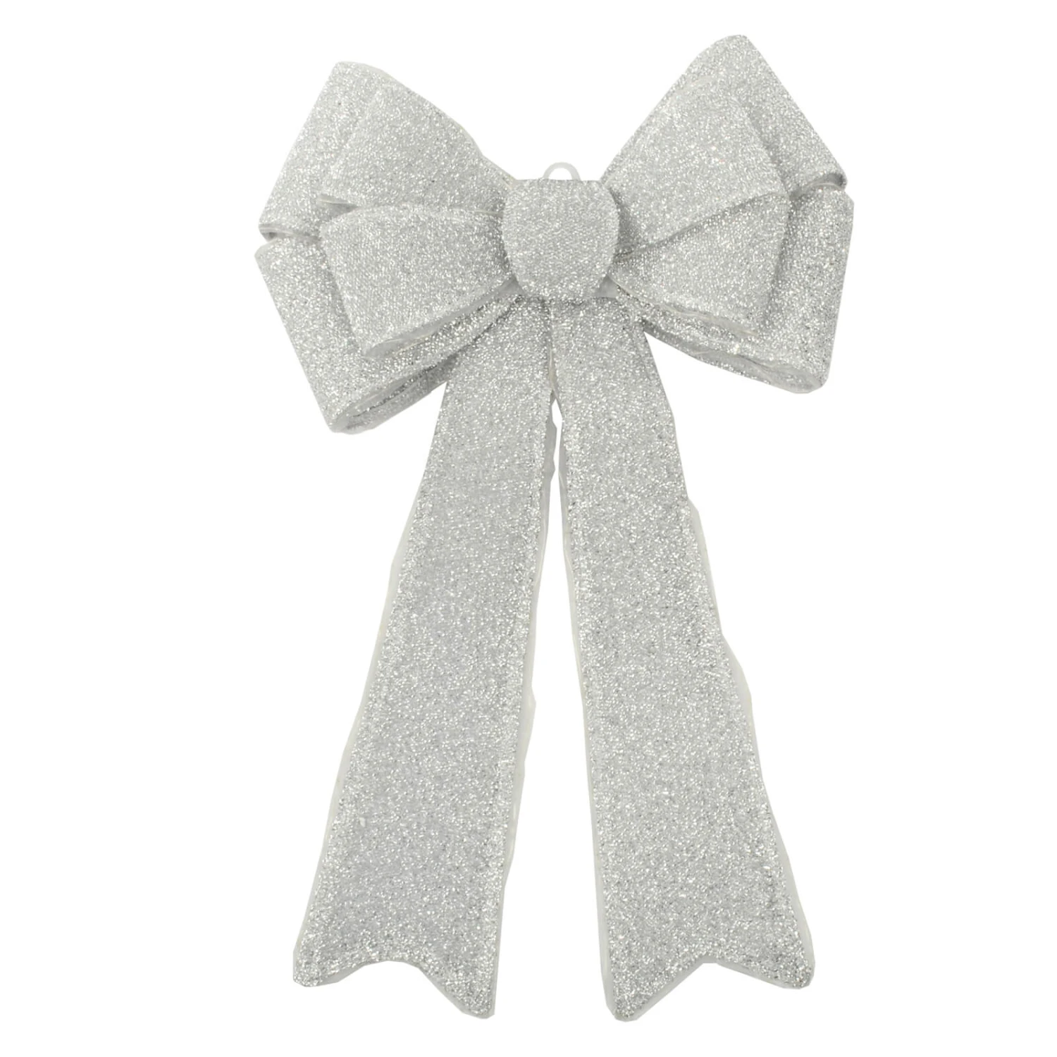 Light Up Christmas Door Bow Decoration Glitter 60cm 3 Light Up Christmas Door Bow Decoration Glitter 60cm - Image 3