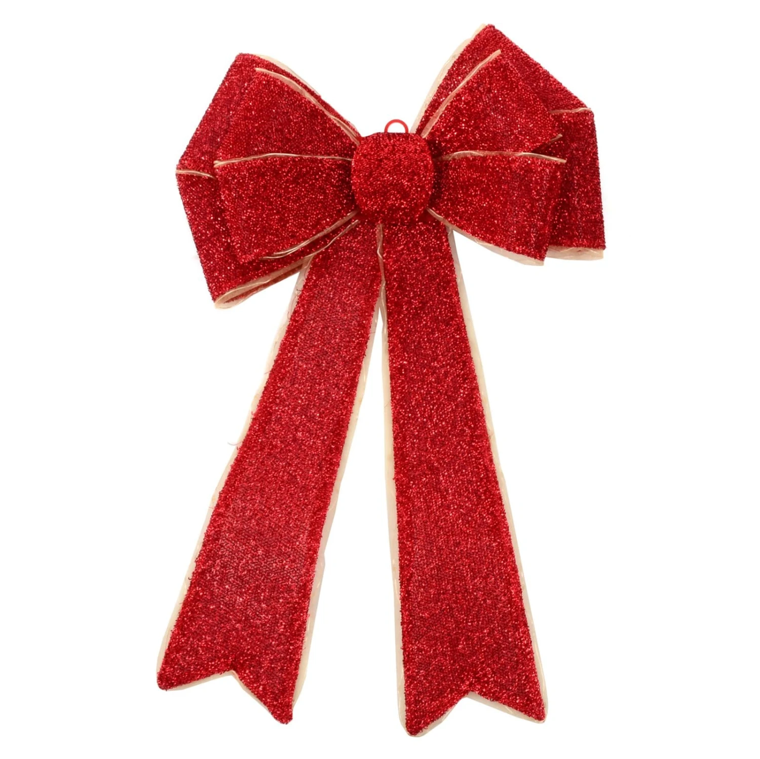 Light Up Christmas Door Bow Decoration Glitter 60cm 4 Light Up Christmas Door Bow Decoration Glitter 60cm - Image 4