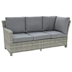 Havana Garden Dining Set Grey Rattan 3 Seater Sofas Table Stools -XS-Stock XS7333 3 opt