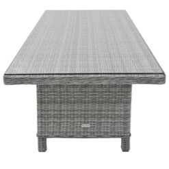 Havana Garden Dining Set Grey Rattan 3 Seater Sofas Table Stools -XS-Stock XS7333 5 opt