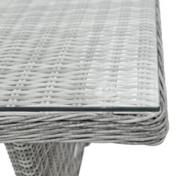 Havana Garden Dining Set Grey Rattan 3 Seater Sofas Table Stools -XS-Stock XS7333 6 opt