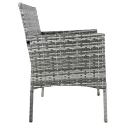 Garden Bench 2 Seat Grey Rattan Outdoor Furniture Azuma -XS-Stock XS7349 3 opt