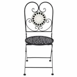 Azuma Garden Bistro Set Table Chairs Mosaic Tile Greek Design 15 Azuma Garden Bistro Set Table Chairs Mosaic Tile Greek Design -XS-Stock XS7358 3 opt