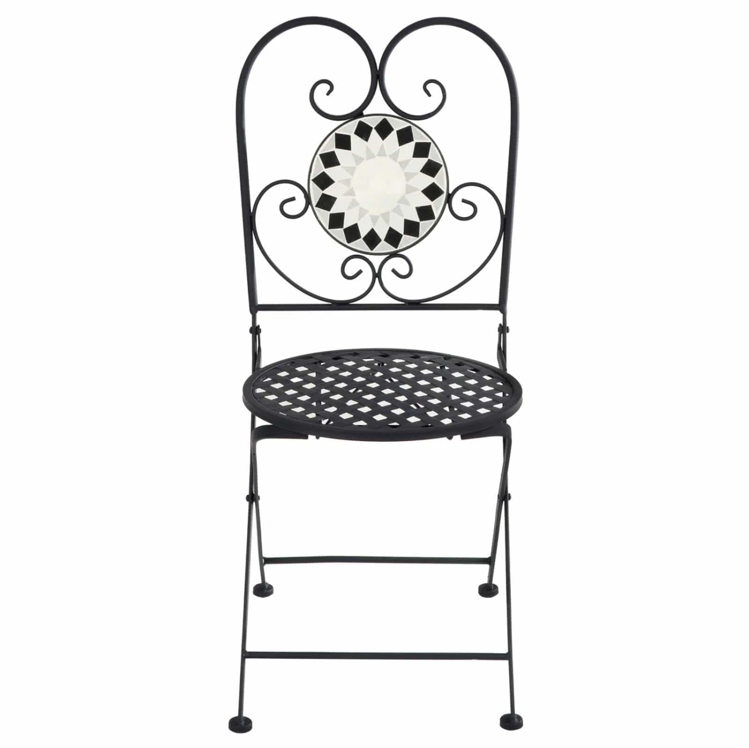 Azuma Garden Bistro Set Table Chairs Mosaic Tile Greek Design 7 Azuma Garden Bistro Set Table Chairs Mosaic Tile Greek Design - Image 7