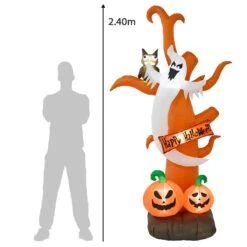 8ft LED Inflatable Tree Ghost Pumpkin Halloween Party Decoration -XS-Stock XS7368 5 opt