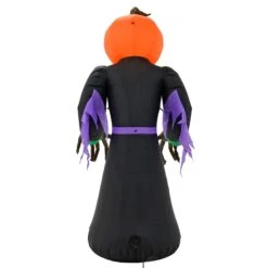 6.5ft LED Inflatable Pumpkin Head Monster Halloween Decoration -XS-Stock XS7372 4 opt