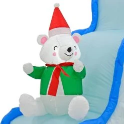 9ft Inflatable Light Up Polar Bear Slide Tree Christmas Decoration 11 9ft Inflatable Light Up Polar Bear Slide Tree Christmas Decoration -XS-Stock XS7387 5 opt