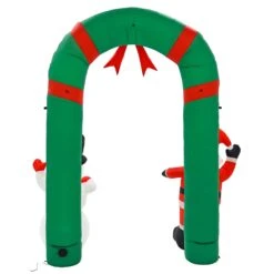 8ft Inflatable Light Up Santa Snowman Arch Christmas Decoration -XS-Stock XS7390 4 opt