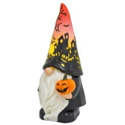 Light Up Halloween Gnome With Pumpkin Figure Decoration 20cm -XS-Stock XS7411 4 opt