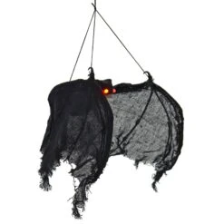 Light Up Black Bat Halloween Decoration Red Eyes 73cm -XS-Stock XS7434 3 opt