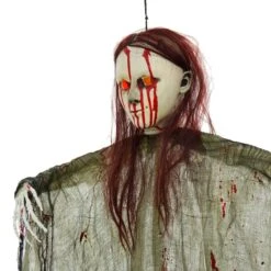 Hanging Vampiress Light Up Eyes Life Size Halloween Decoration -XS-Stock XS7442 2 opt