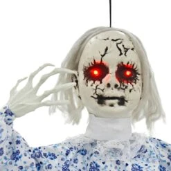 Light Up Scary Doll Red Eyes Sounds Halloween Decoration 60cm -XS-Stock XS7444 2 opt