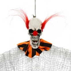 Set Of 3 Scary Clowns Skull Heads Halloween Decoration 58cm -XS-Stock XS7445 2 opt