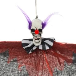 Set Of 3 Scary Clowns Skull Heads Halloween Decoration 58cm -XS-Stock XS7445 2b opt