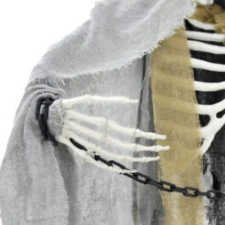 5ft Hanging Skeleton Flashing Eyes Chains Grey Decoration -XS-Stock XS7449 3 opt