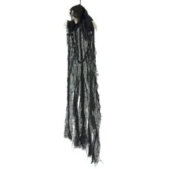 Hanging Skeleton With Chains Black Robe Ghost Decoration 60cm -XS-Stock XS7456 3 opt