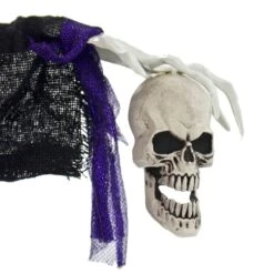 4ft Hanging Witch Light Up Eyes Sounds Halloween Decoration -XS-Stock XS7458 5 opt