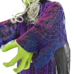 6ft Hanging Witch Green Skin Light Up Eyes Sounds Decoration 5 6ft Hanging Witch Green Skin Light Up Eyes Sounds Decoration -XS-Stock XS7462 3 opt