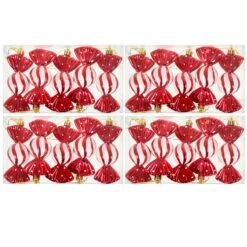 Pack Of 20 Sweetie Baubles Tree Decorations Red White Candy 11cm -XS-Stock XS7466 4 1 opt
