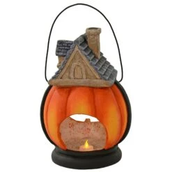 Pumpkin House Lantern Candle Holder Halloween Decoration 38cm 8 Pumpkin House Lantern Candle Holder Halloween Decoration 38cm -XS-Stock XS7493 3 opt