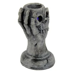 Light Up Skull Hand Candy Holder Halloween Decoration Grey 29cm -XS-Stock XS7494 2 opt