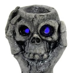 Light Up Skull Hand Candy Holder Halloween Decoration Grey 29cm -XS-Stock XS7494 5 opt
