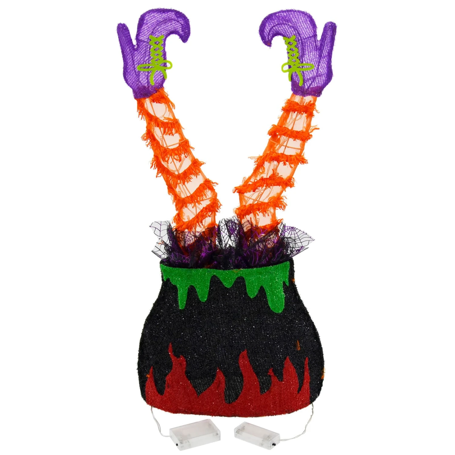 Light Up Witch Legs In Cauldron Halloween Decoration 72cm 5 Light Up Witch Legs In Cauldron Halloween Decoration 72cm - Image 5