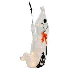 Light Up Ghost With Bat Halloween Decoration White LED 74cm 9 Light Up Ghost With Bat Halloween Decoration White LED 74cm -XS-Stock XS7535 2 opt