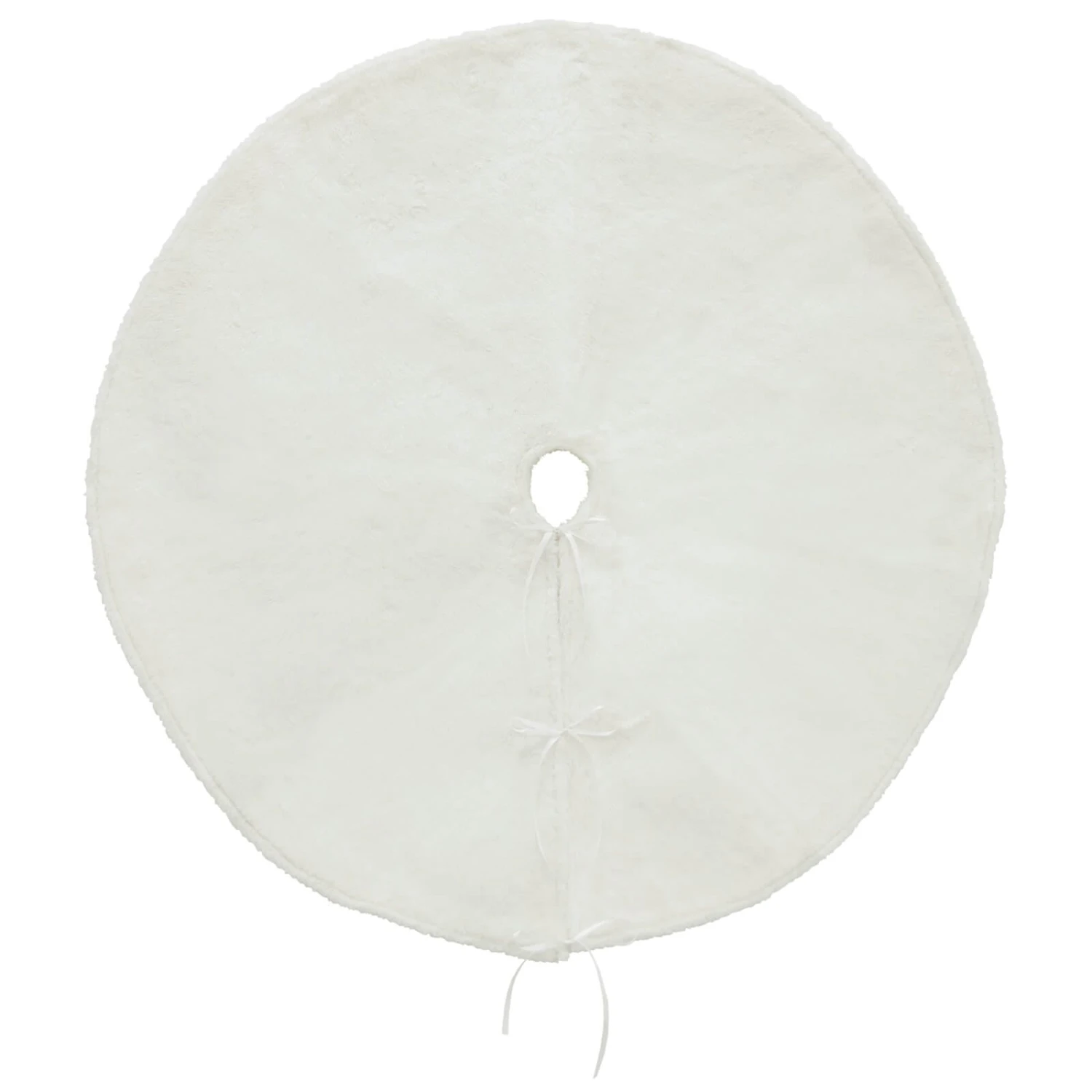 Christmas Tree Skirt Faux Fur Fabric Cover Base Decoration 1m 2 Christmas Tree Skirt Faux Fur Fabric Cover Base Decoration 1m - Image 2