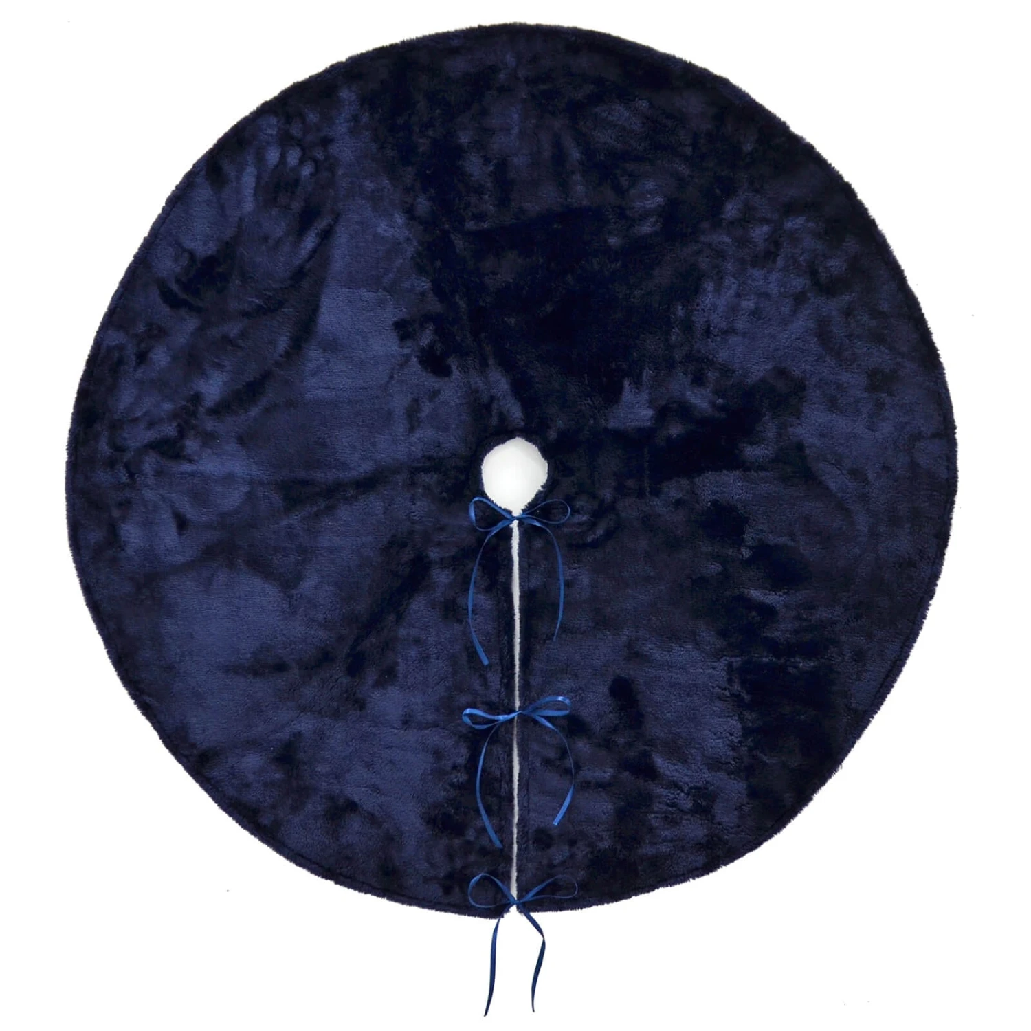 Christmas Tree Skirt Faux Fur Fabric Cover Base Decoration 1m 6 Christmas Tree Skirt Faux Fur Fabric Cover Base Decoration 1m - Image 6