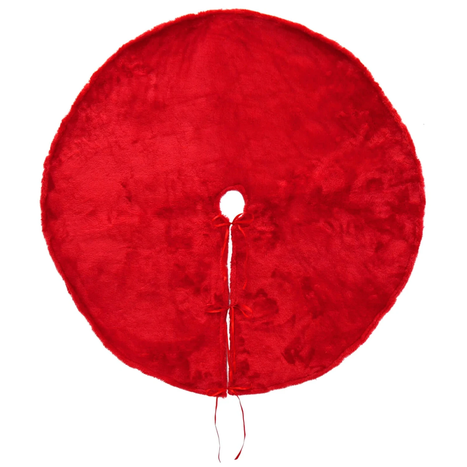 Christmas Tree Skirt Faux Fur Fabric Cover Base Decoration 1m 8 Christmas Tree Skirt Faux Fur Fabric Cover Base Decoration 1m - Image 8